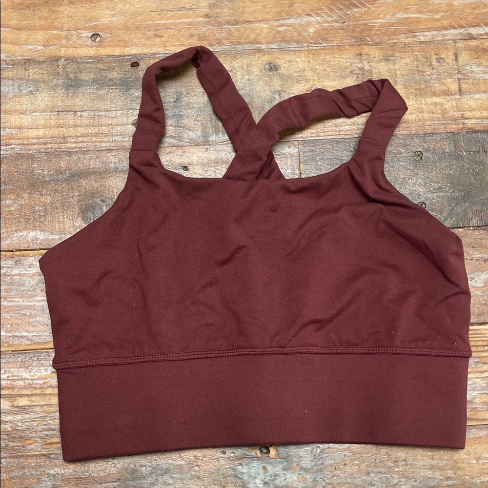 Kyodan Seamless Crossback Low-Impact Sports Bra - Maroon